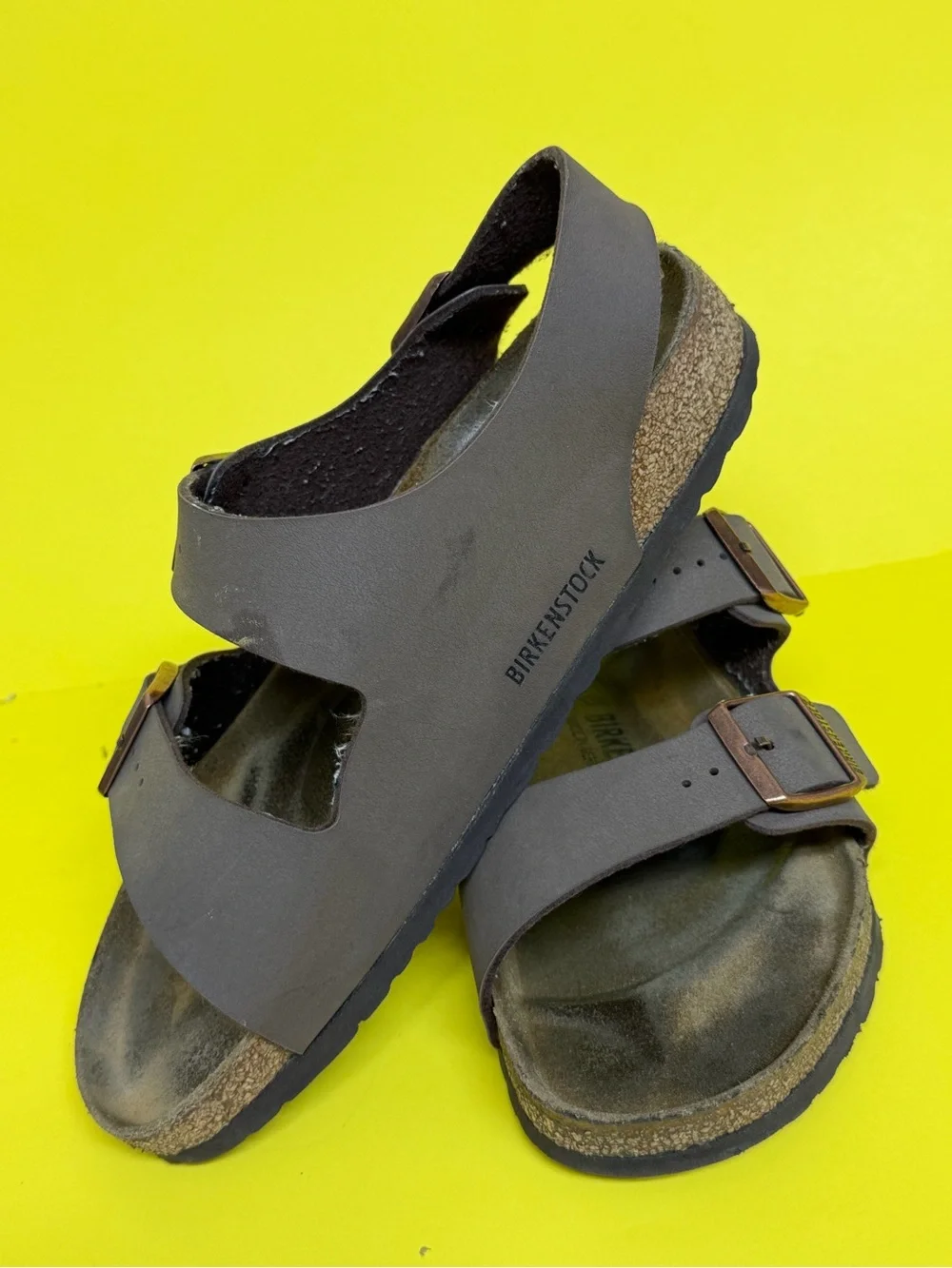 Birkenstock Unisex Milano Birkibuc Mocha Sandals EU41/W10-10.5/M8-8.5